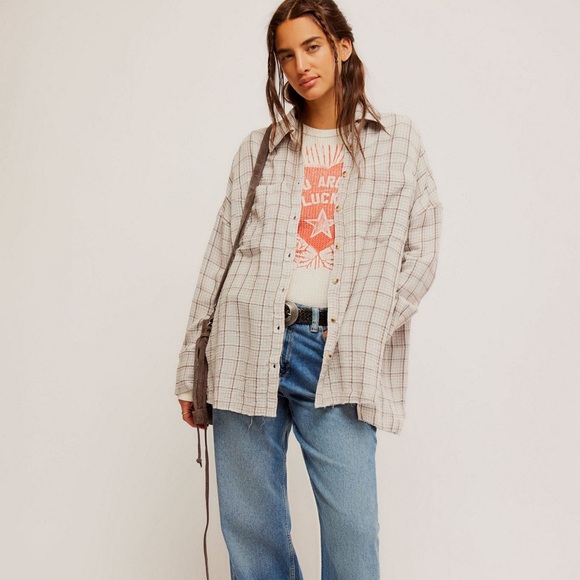 Free People Cardiff Plaid Top | Size XS - Picture 2 of 10